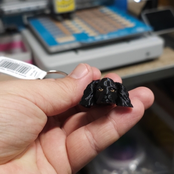 Cocker spaniel brelok do kluczy druk 3D